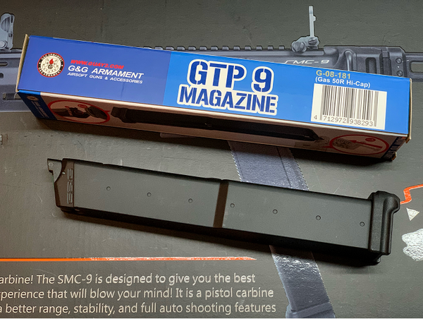G&G】GTP9 Gas 50R Hi-Cap Magazine GTP9/SMC9用 50連ハイキャパ