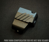 【PRO-ARMS】PMM-Style 14mm- Compensator for SIG VFC P320 M17/M18/XCARRY対応 PMMタイプコンペンセイター 14mm逆ネジ 新Ver.（PRO-M17-SP-V2-BK）