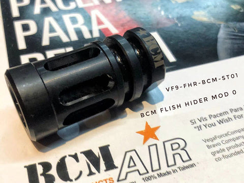 【VFC】 BCM GUNFIGHTER 14mm CCW Flash Hider (Black)　M4電動ガン用ガンファイターフラッシュハイダー 14mm逆ネジ（VF9-FHR-BCM-ST01）
