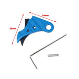 【5KU】SSVI Style CNC Trigger (Blue)　マルイグロック対応SSVi TYRスタイル アジャスタブルトリガー ブルー (GB-495-BU)