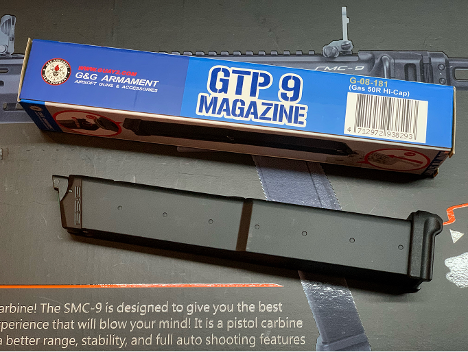 G&G】GTP9 Gas 50R Hi-Cap Magazine（G＆G製SMC-9用50発ガスマガジン