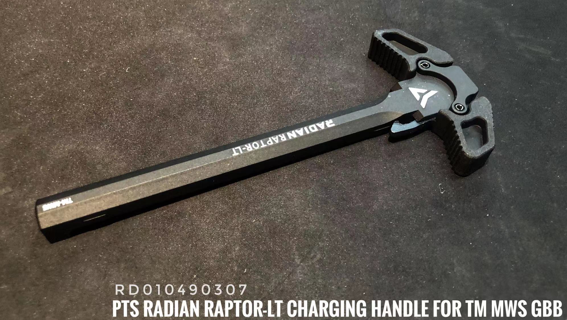PTS】Radian Raptor-LT Ambidextrous M4チャージングハンドル/マルイMWS対応 黒（RD010490307 –  DropShotJapan