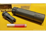 【RGW】Sandman-MIL Style Dummy Silencer ( K-BK 14mm CCW ) Sandman-K QDサプレッサー＆ハイダーセット 14mm逆ネジ 黒（RGW-SI-33-K-BK）