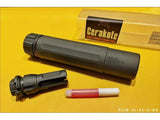 【RGW】Sandman-MIL Style Dummy Silencer ( S-BK 14mm CCW ) Sandman-S QDサプレッサー＆ハイダーセット 14mm逆ネジ 黒（RGW-SI-33-S-BK）