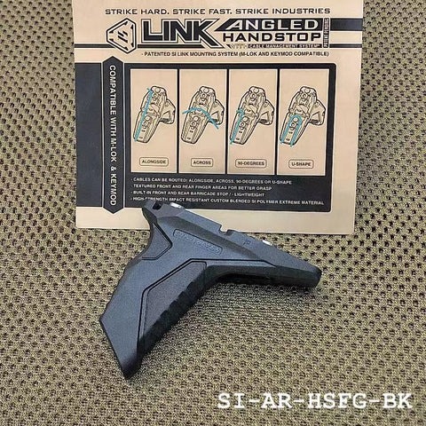 【STRIKE INDUSTRIES】LINK Angled HandStop with Cable Management System® アングルハンドストップ/ケーブルマネージメント-BK（SI-AR-HSFG-BK）
