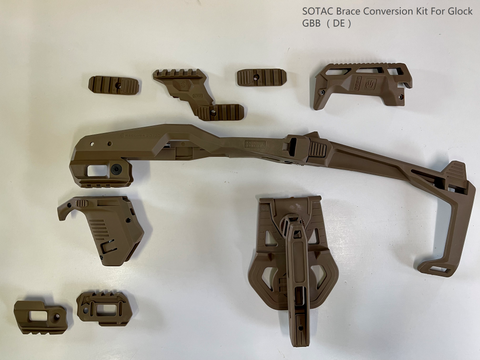 【HM】Sotac Brace Conversion Kit For Glock G17.G18.G19用 RECOVER TACTICAL タイプ コンバージョンキット DE（ST135-DE）