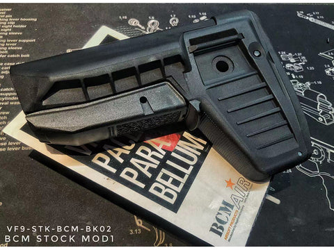 【VFC】BCM GUNFIGHTER SOPMOD MOD 1 Stock (Black)　ガンファイターストック(M4/AR15電動ガン用)（VF9-STK-BCM-BK02）